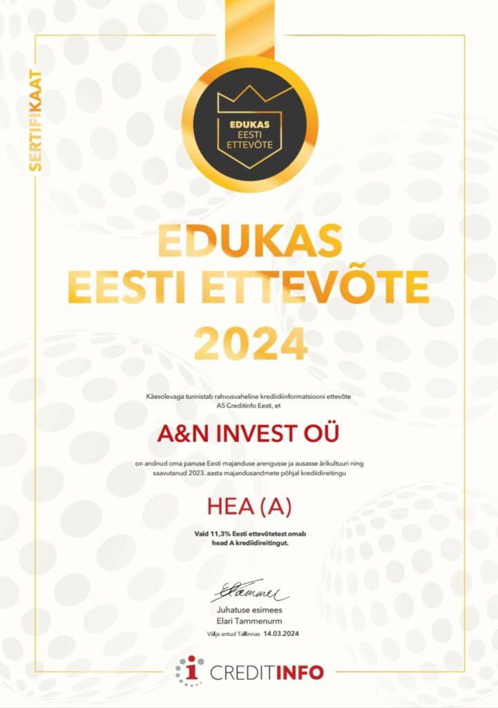 edukas eesti ettevõte 2024